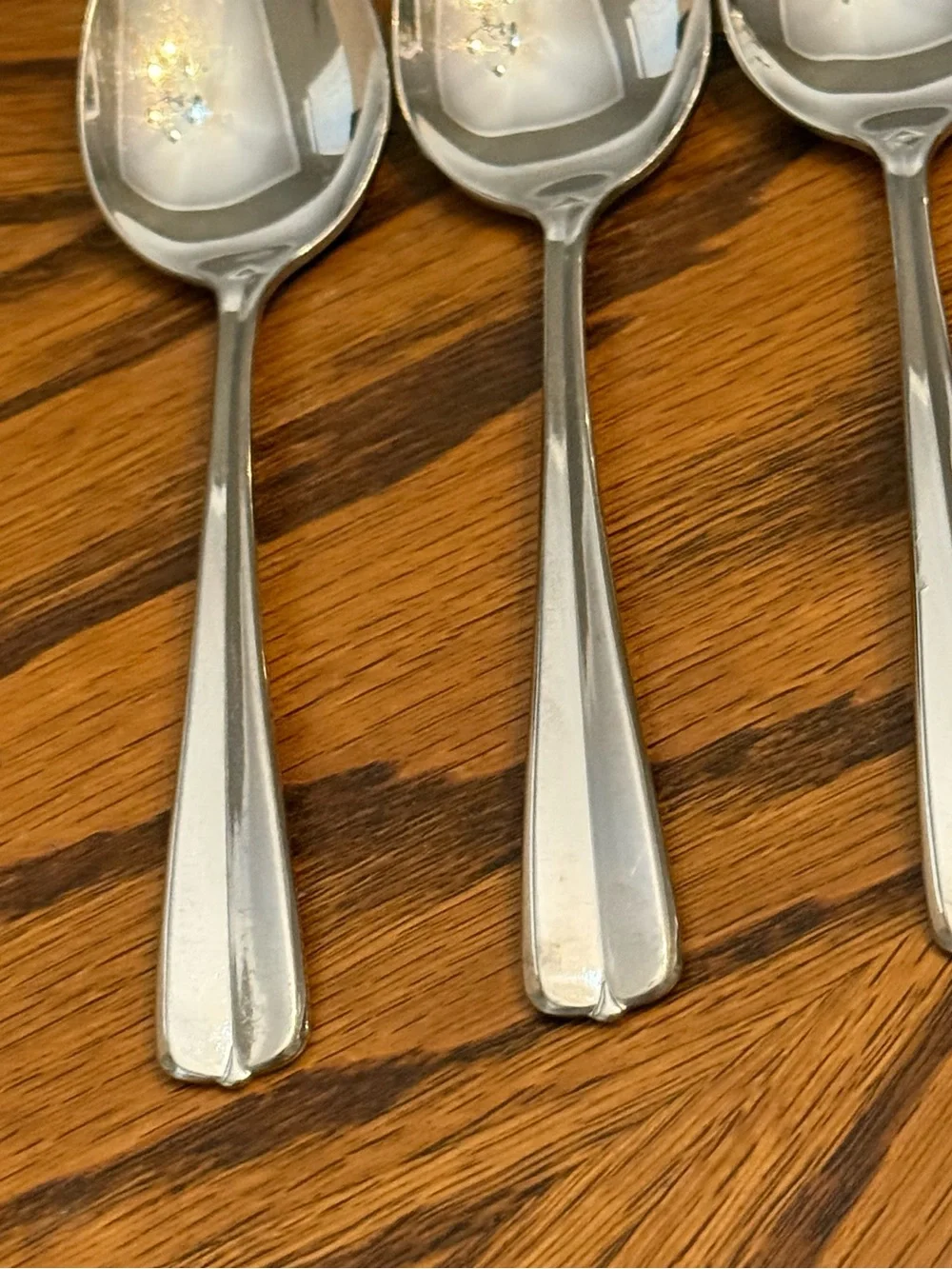 Oneida Gala Impulse 4 Soup Spoons USA Stainless Flatware 6 7/8”